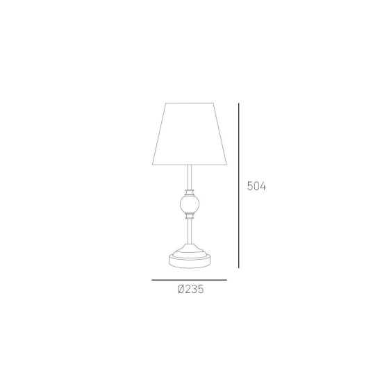 Lampa stołowa Monaco - T01230WH CosmoLight - zdjęcie dodatkowe 2