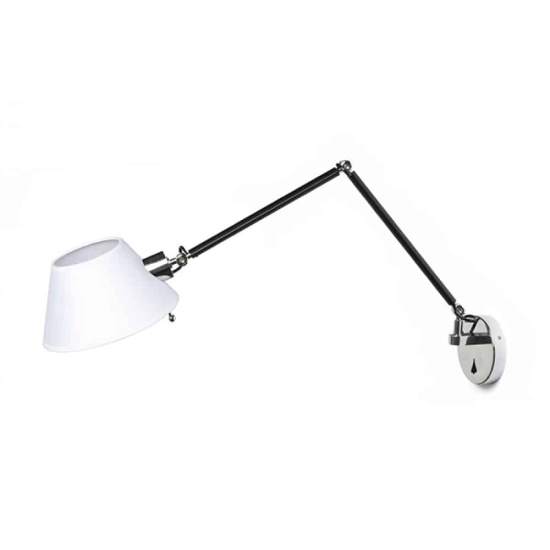 kinkiecik.pl MONTANA ścienna biała/czarna chrom 230V E27 28W R13282 Rendl light studio