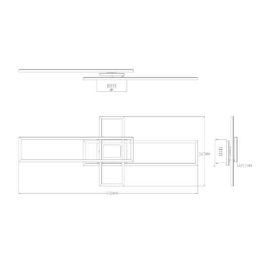 Lampa sufitowa LUMENZ MS243 ZUMA LINE