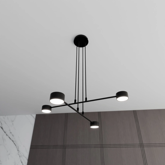 Lampa wisząca MODUS 4 BLACK 1339/4 EMIBIG Lighting