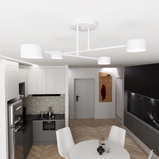 Lampa sufitowa HALO 4 WHITE 1356/4 EMIBIG Lighting