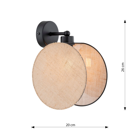 Kinkiet MOTIF K1 NATURAL 1328/K1 EMIBIG Lighting
