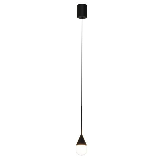 Lampa Wisząca Nata 1xLED czarna PL0104-BK yaskr