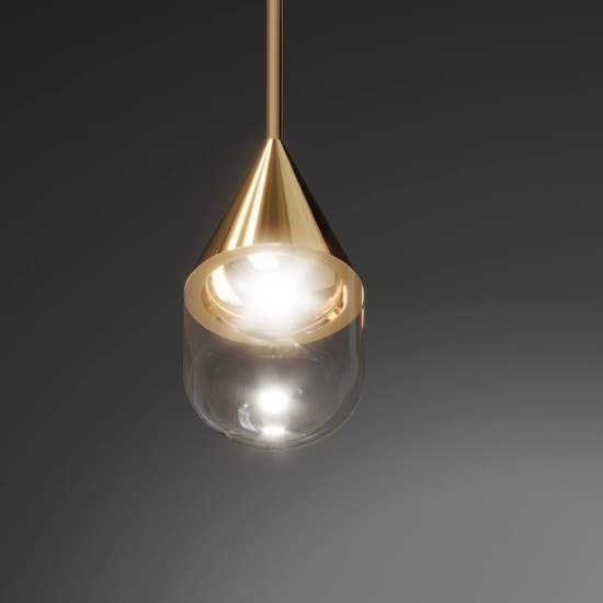 Lampa Wisząca Nata 1xLED złota PL0104-GD yaskr
