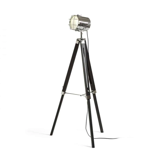 kinkiecik.pl NAUTIC podłogowa czarna chrom 230V E27 20W R13394 Rendl light studio