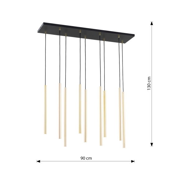Lampa wisząca SELTER 9 GOLD 1332/9 EMIBIG Lighting
