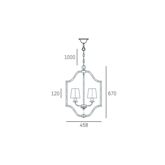 Lampa wisząca New York - P04380WH CosmoLight - zdjęcie dodatkowe 4