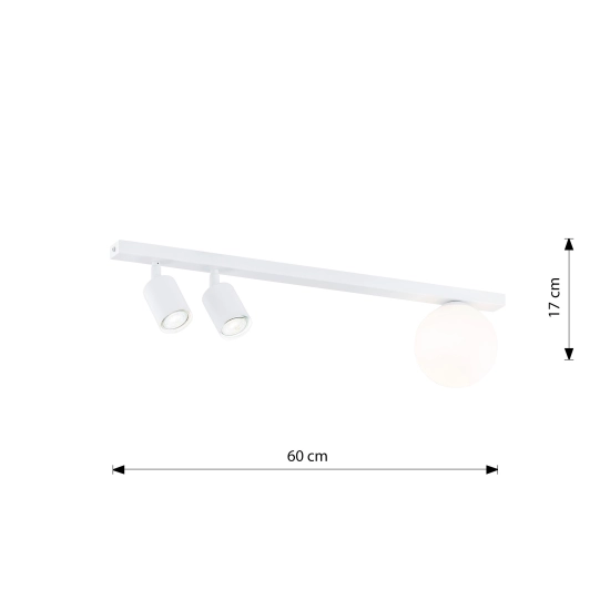 Lampa sufitowa BASTER 3 WHITE 1315/3 EMIBIG Lighting