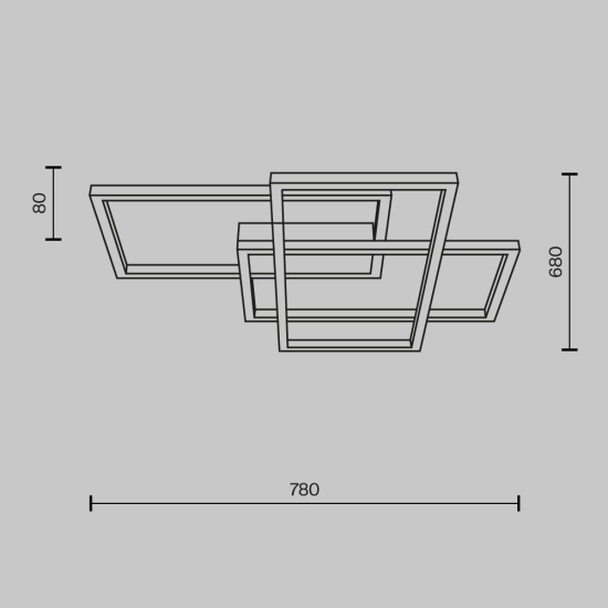 Plafon Ceiling Lamp Rida MOD015CL-L80GK Maytoni - zdjęcie dodatkowe 4