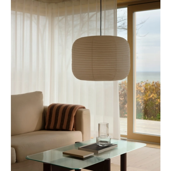 Papierowy abażur wiszący w stylu japandi Tuva 50 2612673201 Nordlux