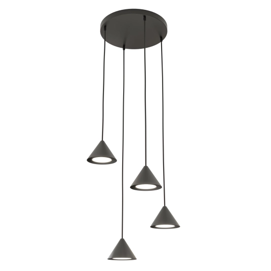 Lampa wisząca ELIT 4 PREMIUM BLACK 1330/4PREM EMIBIG Lighting