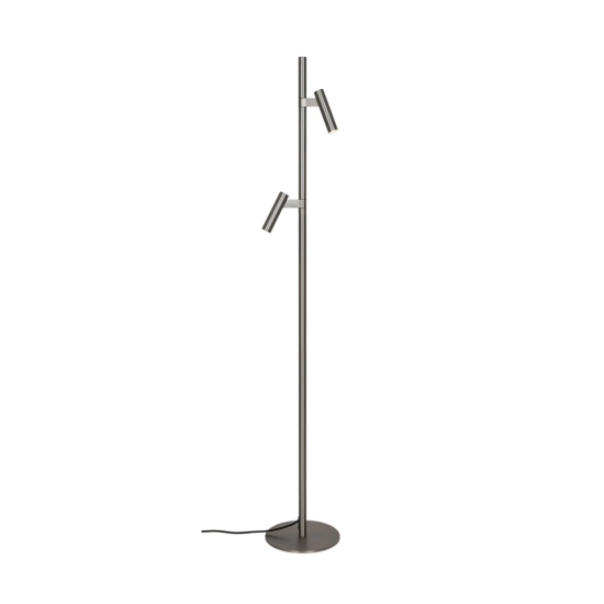 Nowoczesna lampa podłogowa DFTP Makoto Satin Chrome 2x G9 2620094033 Nordlux