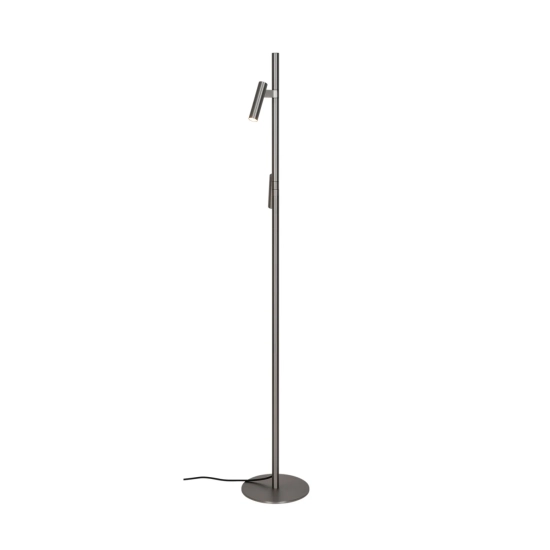 Nowoczesna lampa podłogowa DFTP Makoto Satin Chrome 2x G9 2620094033 Nordlux