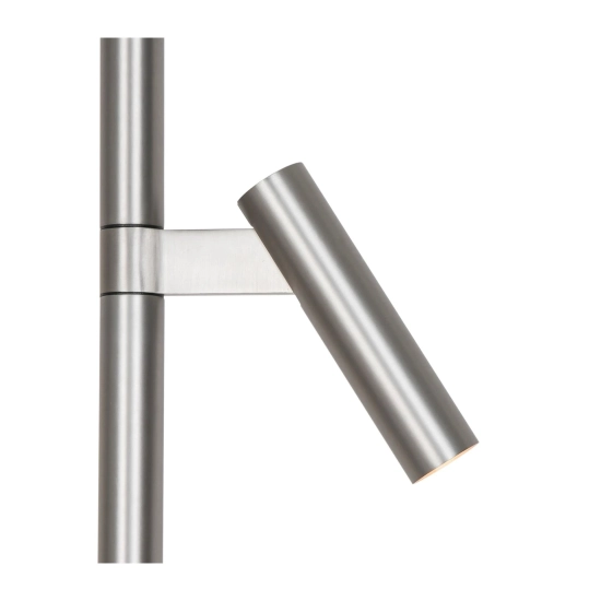 Nowoczesna lampa podłogowa DFTP Makoto Satin Chrome 2x G9 2620094033 Nordlux