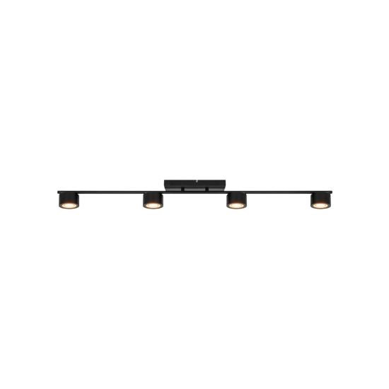 kinkiecik.pl Nowoczesna lampa sufitowa Clyde 4 - Nordlux, czarna 2213530103