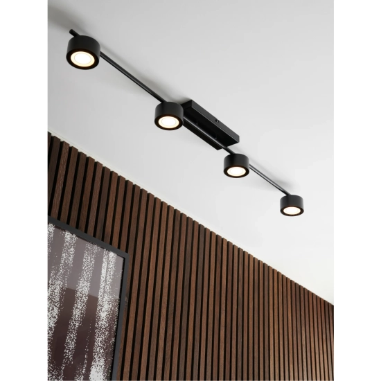 Nowoczesna lampa sufitowa Clyde 4 - Nordlux, czarna 2213530103 - zdjęcie produktu