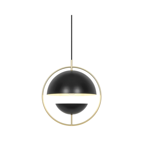 Nowoczesna lampa wisząca Tavia czarna, mosiężny pierścień 2412353003 Nordlux - zdjęcie produktu