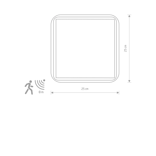 Plafon TAHOE II SENSOR 10040 Nowodvorski - zdjęcie 2