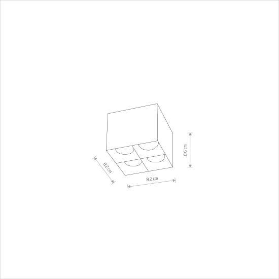 Kwadratowa oprawa MIDI LED 16W 3000K 10054 Nowodvorski - zdjęcie 6