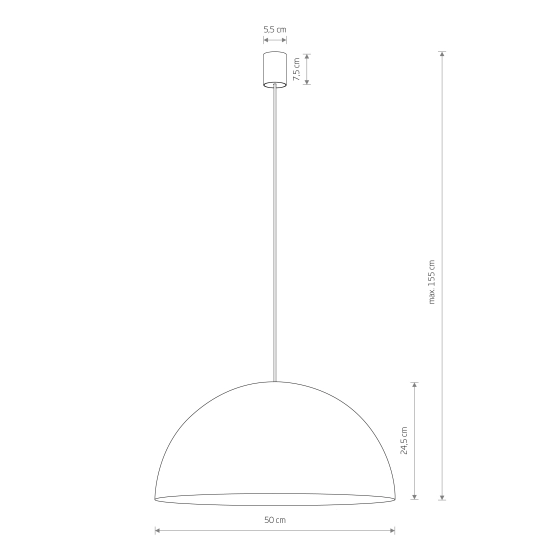 Lampa wisząca HEMISPHERE SUPER L 10296 Nowodvorski - zdjęcie 7