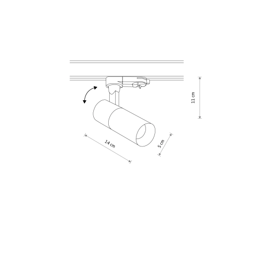 Spot CTLS TINOS LED 10W, 4000K do 3-obwodowego systemu szynowego 10399 Nowodvorski - zdjęcie 7