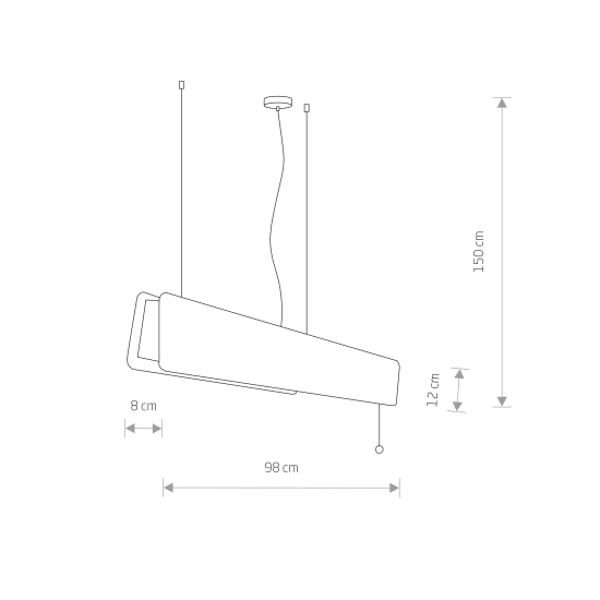 Lampa wisząca regulowana z włącznikiem OSLO LED 90 7522 Nowodvorski - zdjęcie 7