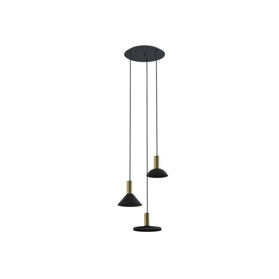 Lampa wisząca HERMANOS III black-solid brass 8030 Nowodvorski