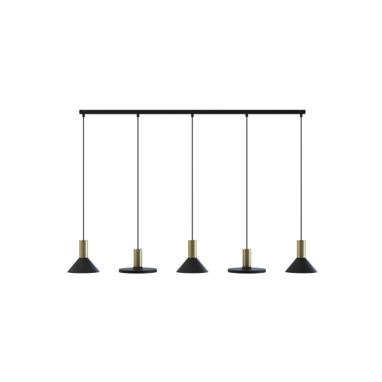 Lampa wisząca HERMANOS V black-solid brass 8032 Nowodvorski