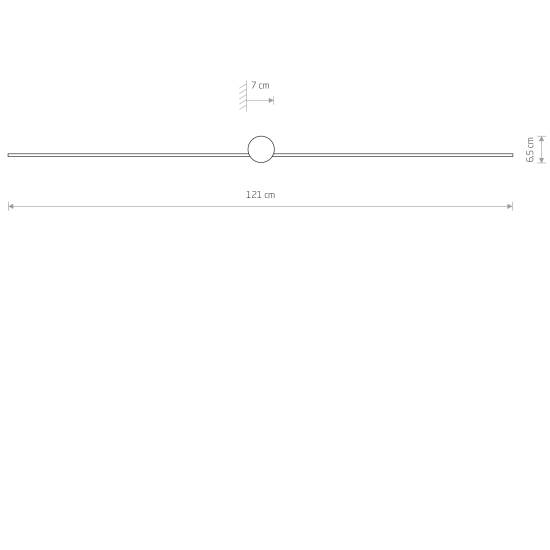 Lampa ścienna PIN LED L 8130 121cm Nowodvorski - zdjęcie 5