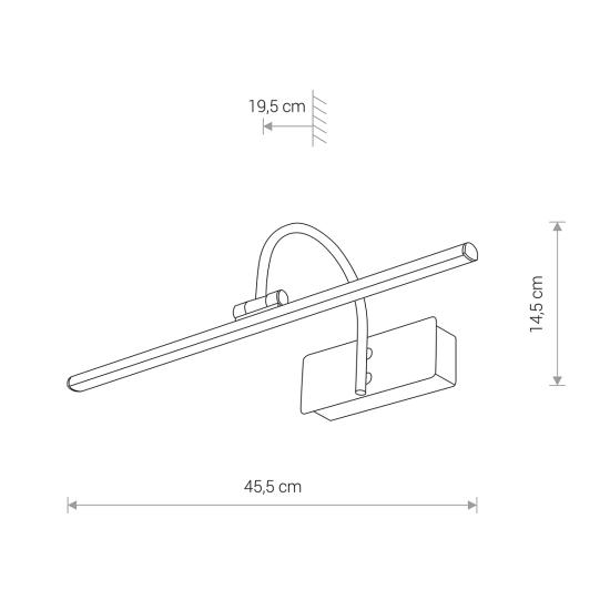 Lampa ścienna GIOTTO LED S 8168 Nowodvorski 45cm - zdjęcie 5