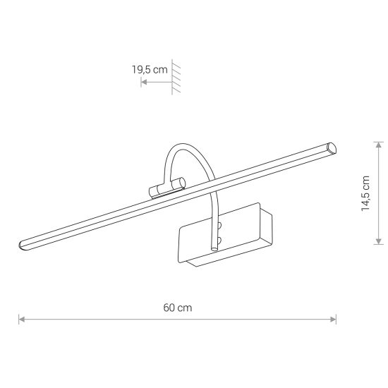 Lampa ścienna GIOTTO LED M 8170 Nowodvorski 60cm - zdjęcie 5