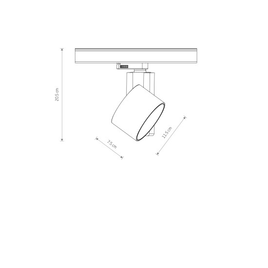Reflektor na szynoprzewód 3-fazowy 4000K CTLS NEA LED 20W COMMERCIAL Lighting 8756 Nowodvorski - zdjęcie 10
