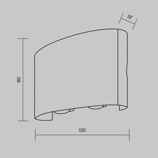 Kinkiet Wall Lamp Strato O417WL-L4W3K Maytoni - zdjęcie dodatkowe 8