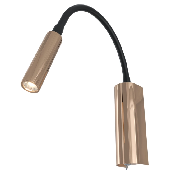 Kinkiet Nuto Nero Gold OR81695 Open Design Highlights