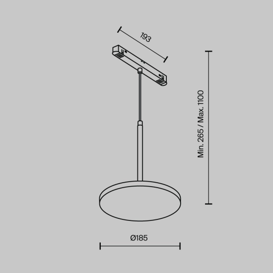 Lampa szynowa Plato Exility 3000K 15W 120° TR123-2-15W3K-B Maytoni - zdjęcie dodatkowe 5