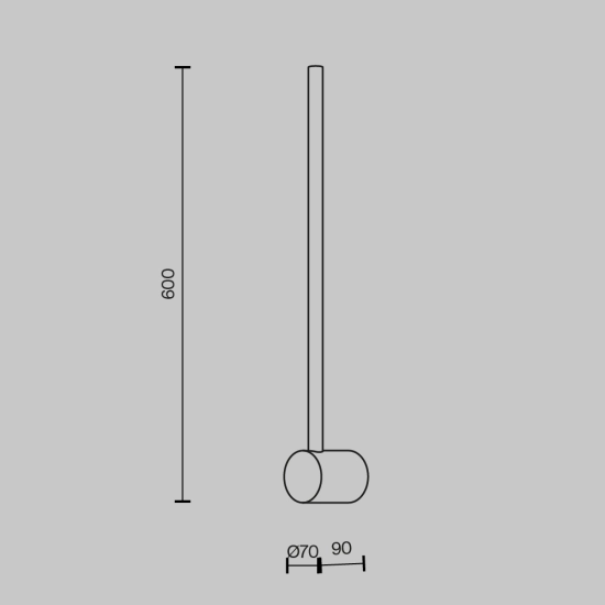Lampa ścienna (kinkiet) Light stick MOD237WL-L6B3K Maytoni - zdjęcie dodatkowe 3