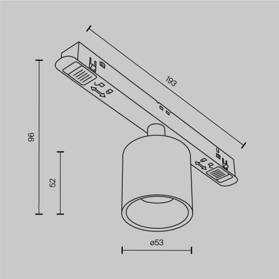 Lampa szynowa Alfa S Exility 3000K 7W 50° TR132-2-7W3K-BS Maytoni - zdjęcie dodatkowe 7