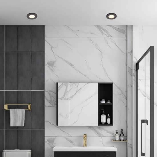 LAGOS oczko podtynkowe czarne IP65 LIGHT PRESTIGE