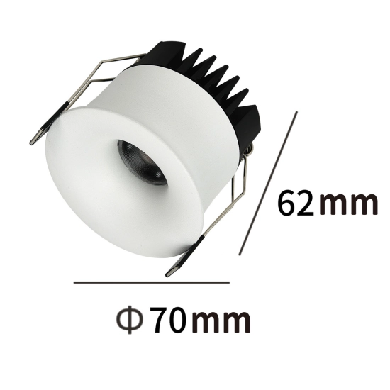 Oczko podtynkowe Zyra białe LED CCT LP-1606/1RS WH LIGHT PRESTIGE