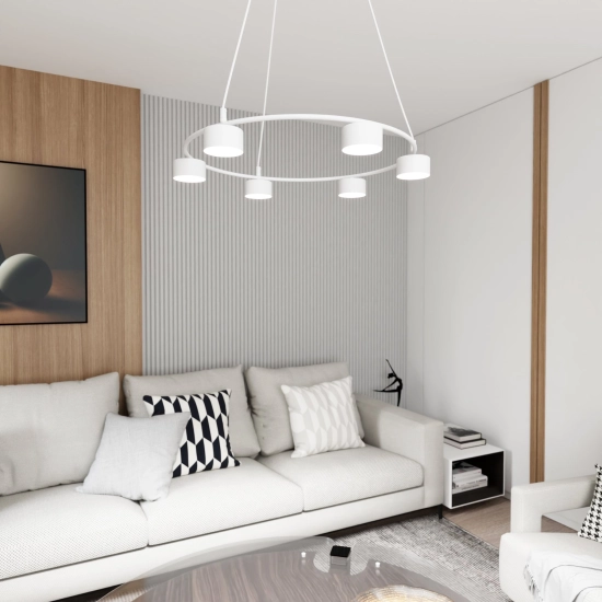 Lampa wisząca STARLIT 6 WHITE 1373/6 EMIBIG Lighting
