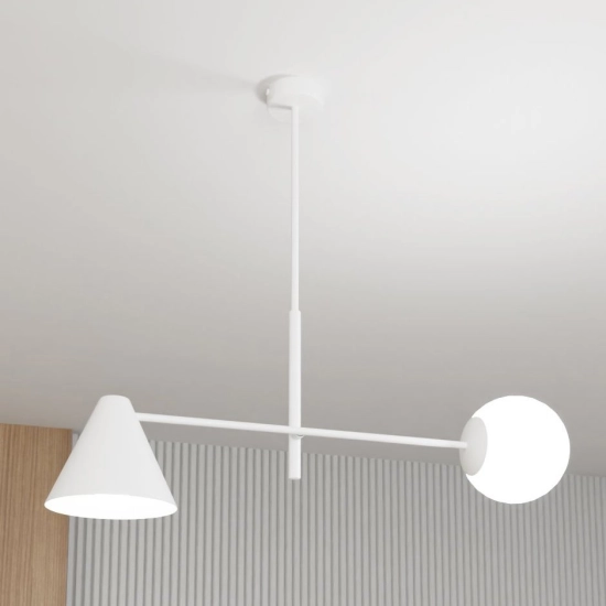 Żyrandol HERMES 2 WHITE 1348/2 EMIBIG Lighting - zdjęcie produktu