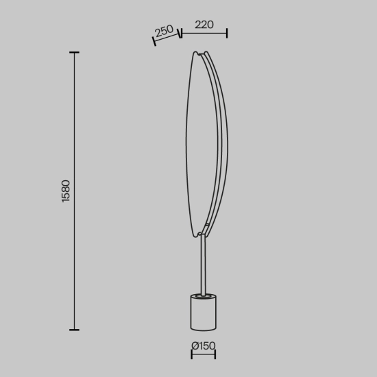 Lampa podłogowa Breeze MOD281FL-L33BS3K Maytoni - zdjęcie dodatkowe 4