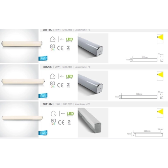 Oprawa do łazienki One Light 38120C/C - zdjęcie dodatkowe 3