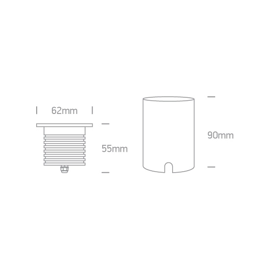 Wpust ścienny/gruntowy One Light 69052/W - zdjęcie dodatkowe 3