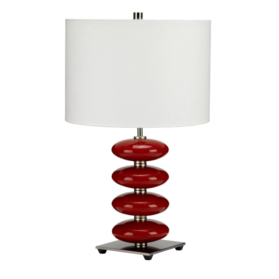 kinkiecik.pl Lampa stołowa Onyx – 1 źródło światła – Czerwona ONYX-TL-RED Elstead Lighting