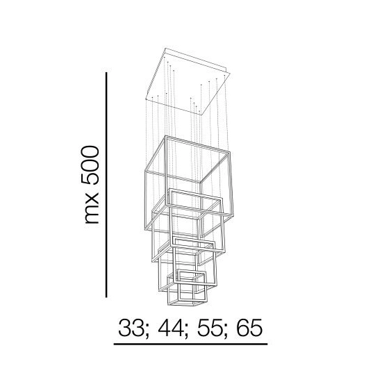 Lampa wisząca Opera XL DIMM AZ3140 AZZARDO