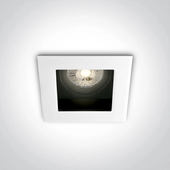 kinkiecik.pl Oprawa podstropowa Dark Light Square Metal 51105TA/W ONE LIGHT