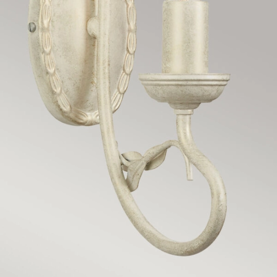 Kinkiet Olivia – 1 źródło światła – Kość słoniowa i złoto OV1-IVORY-GOLD Elstead Lighting