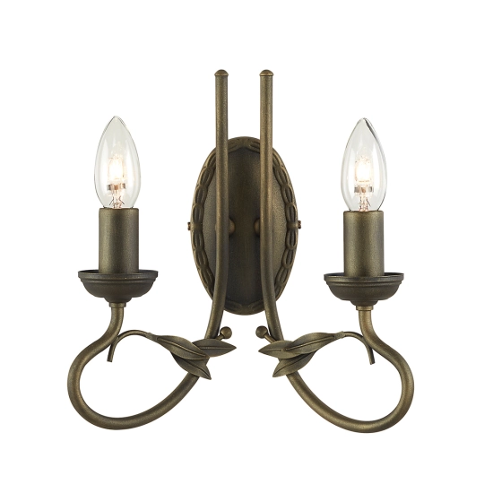kinkiecik.pl Kinkiet Olivia – 2 źródła światła – Czarno-złoty OV2-BLK-GOLD Elstead Lighting