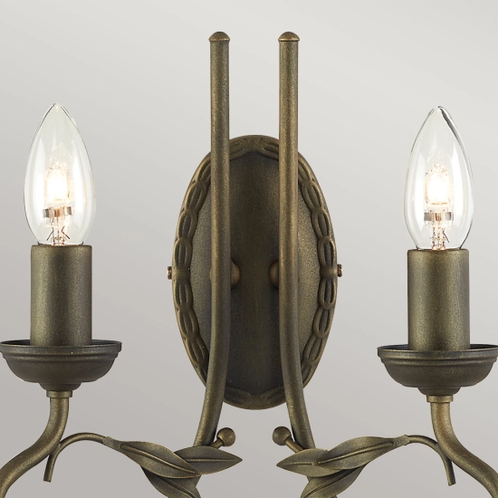 Kinkiet Olivia – 2 źródła światła – Czarno-złoty OV2-BLK-GOLD Elstead Lighting